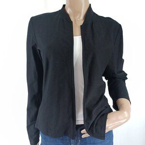 EILEEN FISHER Sweater Zip Front Cardigan Fine Knit S